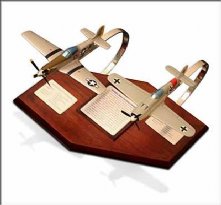 P-51 Mustang and Fw190 Wooden Model