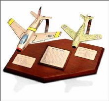 F86F Sabre and Mig 15 Fagot Wooden Model