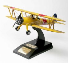 BIGGEST Stearman Yellow Peril Wooden Model