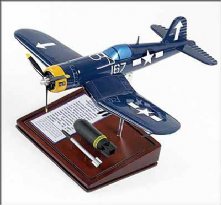 F4U-1 Corsair USN Wooden Model