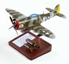 P-47D Thunderbolt Fighter WWII Wooden Model