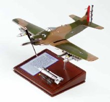 A-1H Skyraider USAF Spad Dad Wooden Model