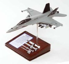 F-18F Super Hornet USN Wooden Model