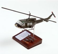 UH-1D Iroquois Huey Gunship Wooden Model