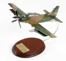 A-1E Skyraider USAF Wooden Model