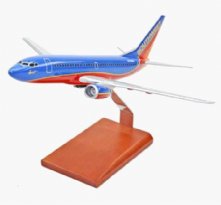 B737-700 Southwest Wooden Model