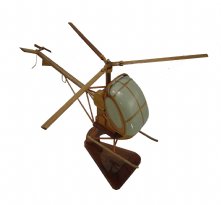 TH55 Hughes Wooden Model