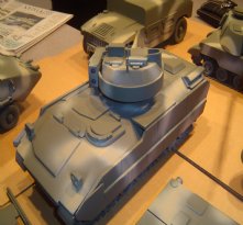 Bradley Fighting Vehicle Camouflage Wooden Model