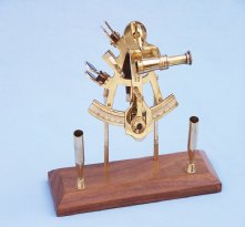 Brass Sextant Pen Holder