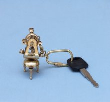 Brass Theodolite Key Chain