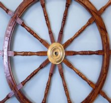 Wooden Ship Wheel 60