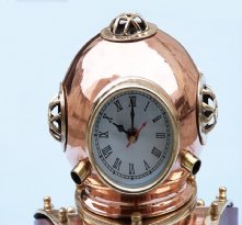 Copper Divers Helmet Clock 12