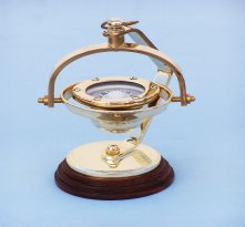 Brass Hanging Compass 8