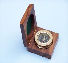 Brass Paperweight Compass 3