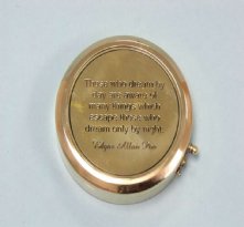 Brass Yellow Submarine Poem Compass 4