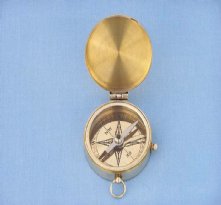 Lewis & Clark Brass Pocket Compass 2
