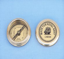 Navy Brass Pocket Compass 3