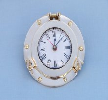 Brass Porthole Clock 8