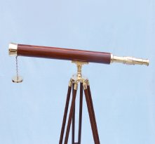 Brass/Wood Harbor Master Telescope 60
