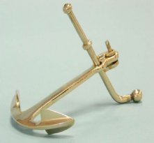 Solid Brass Anchor Paper Weight
