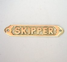 Brass Skipper Sign 5