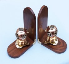 Helmet book ends
