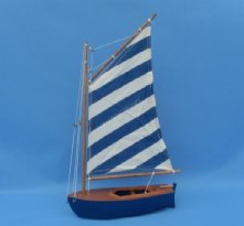 Blue Striped Sailboat 15